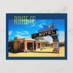 Route 66 Motel Postcard - Customised