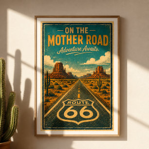 Route 66 Mother Road Adventure Wall Art