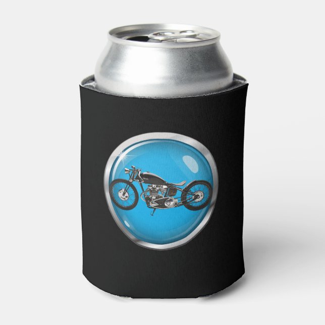 Route 66 Motorcycle Can Cooler Holder - srf (Can Front)