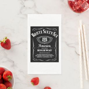 Route 66 napkin