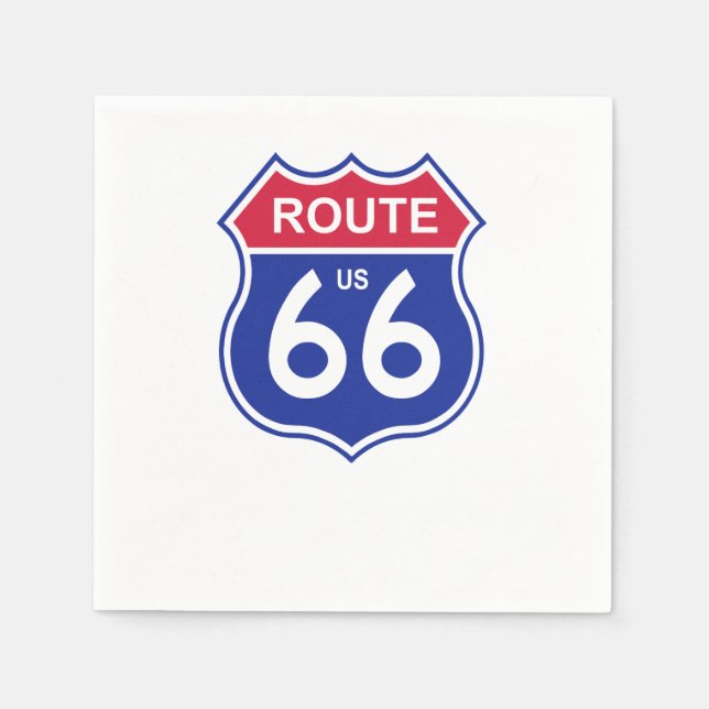 Route 66 napkin (Front)