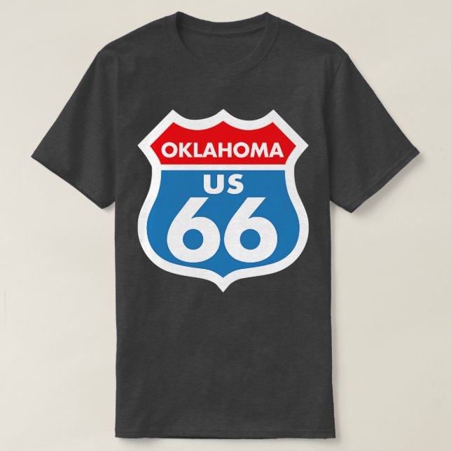 Route 66 Oklahoma T-Shirt (Design Front)