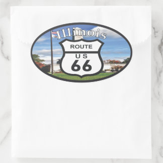 Route 66 oval sticker