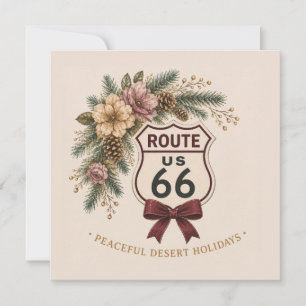 Route 66 Peaceful Desert Holidays Custom Note