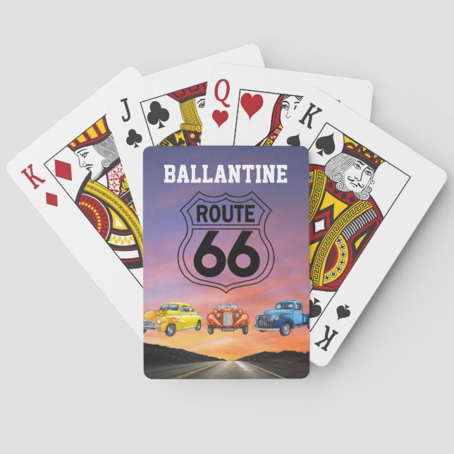 Route 66 - Playing Cards - SRF (Back)
