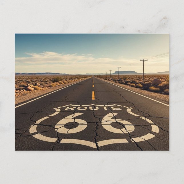 Route 66  postcard (Front)