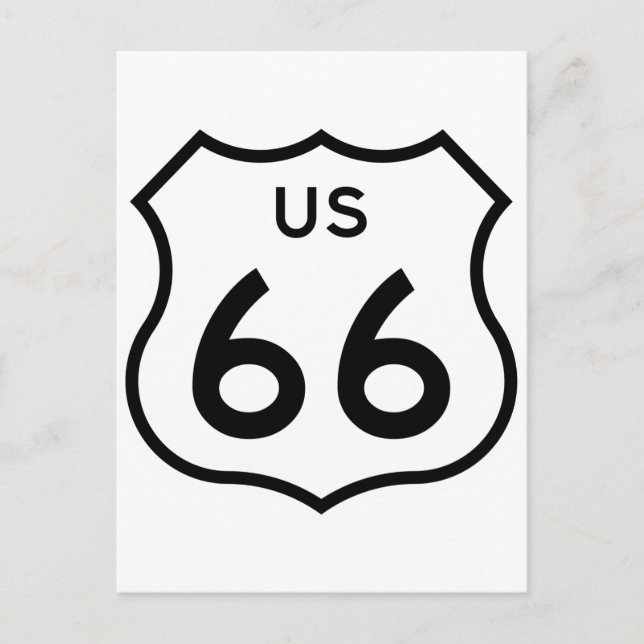 Route 66 postcard (Front)