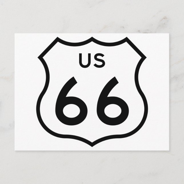 Route 66 postcard (Front)