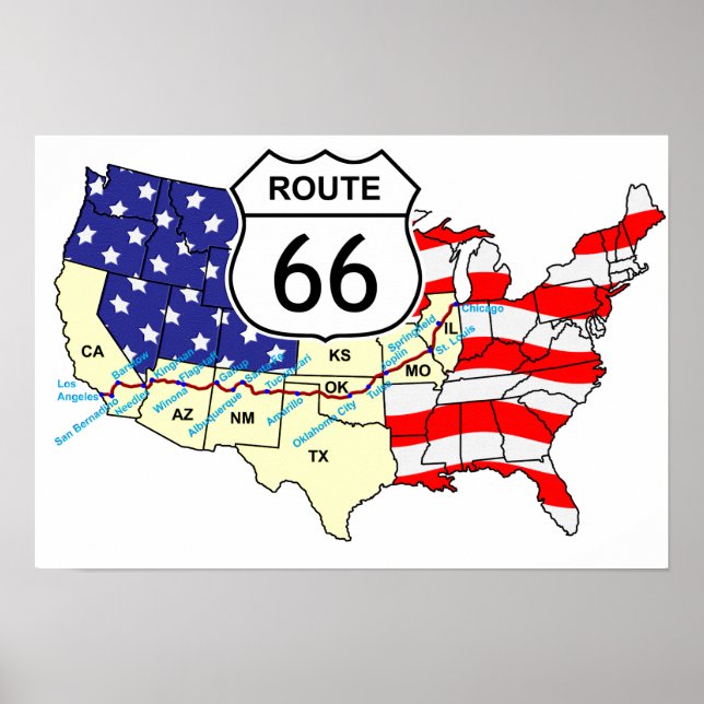 Route 66 poster (Front)