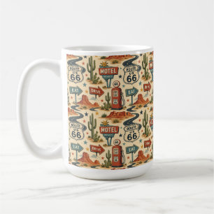 route 66 Retro Motel Coffee Break Americana Mug