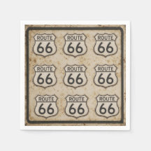 Route 66 Retro Road Trip Party Napkins