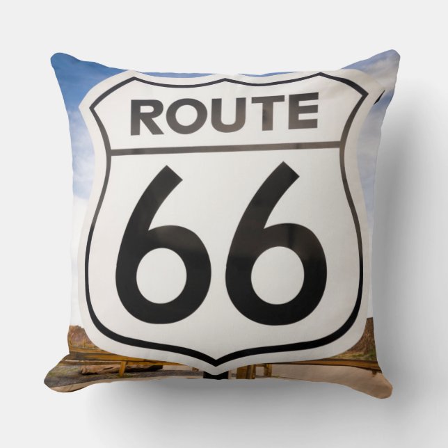 Route 66 road sign, Arizona Cushion (Front)