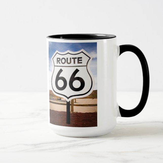 Route 66 road sign, Arizona Mug (Right)