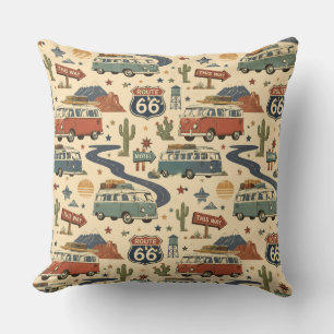 Route 66 Roadside Americana Southwest Journey Cushion