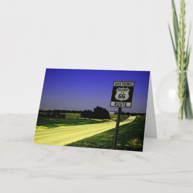 Route 66 Roadside Stop Greeting Card (Front)