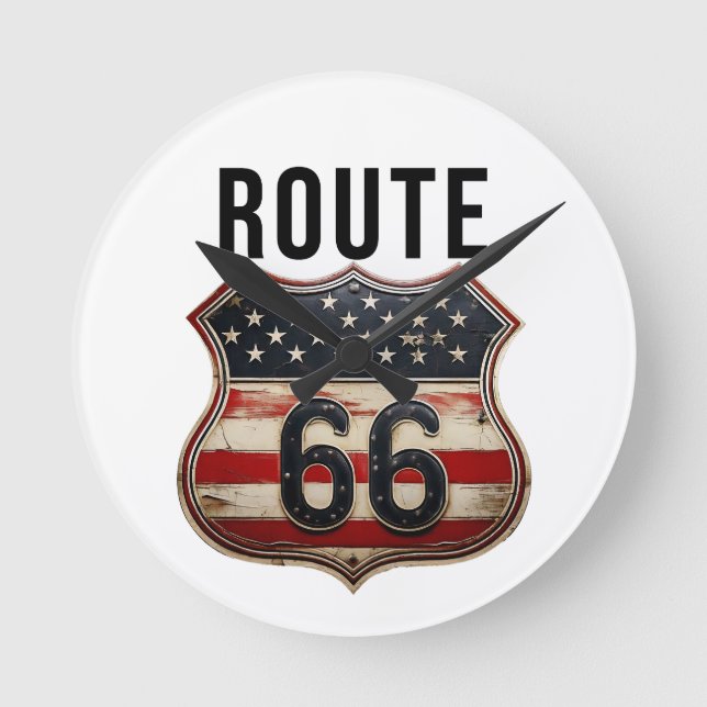 Route 66 round clock (Front)