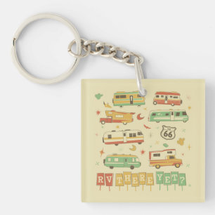 Route 66 RV There Yet Key Ring