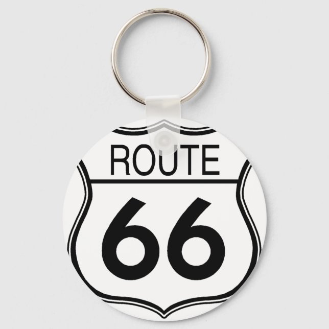 Route 66 Sign Key Ring (Front)