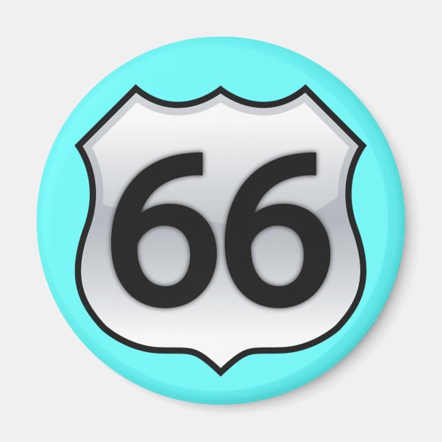 ROUTE 66 SIGN MAGNET (Front)