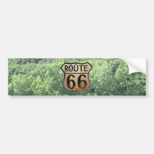Route 66 Sign - Multiple Products Bumper Sticker