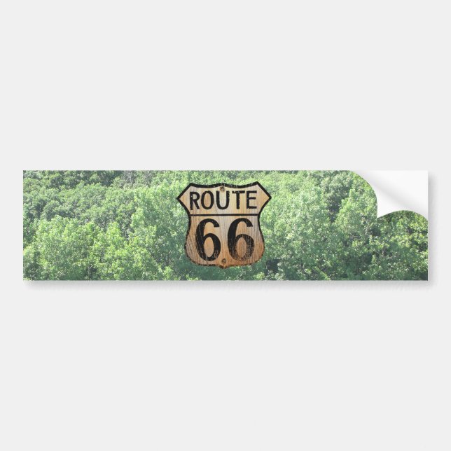 Route 66 Sign - Multiple Products Bumper Sticker (Front)
