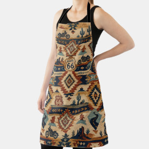 Route 66 Southwest Motorcycle Tapestry Apron