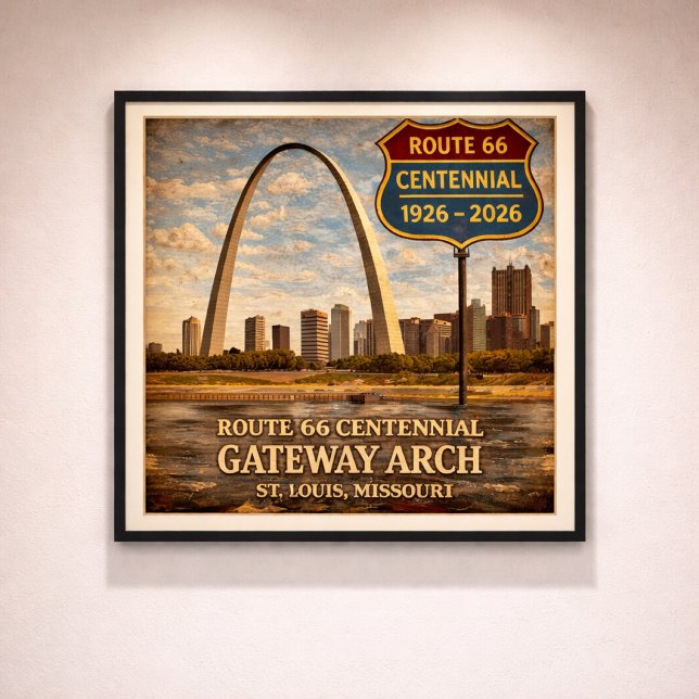 Route 66 St Louis Gateway Arch Poster (Creator Uploaded)