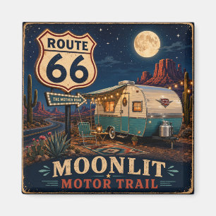 Route 66 Starry Night Travel Essential Gift Magnet
