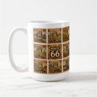 Route 66 State Stamp Kitchenware Commemoration