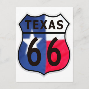 Route 66 Texas Colour Postcard
