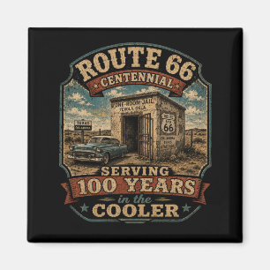 Route 66 Texola Jail Centennial Americana Magnet