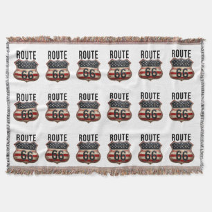 Route 66 throw blanket