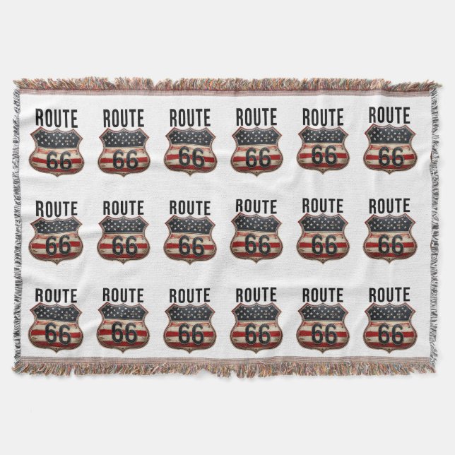 Route 66 throw blanket (Front)