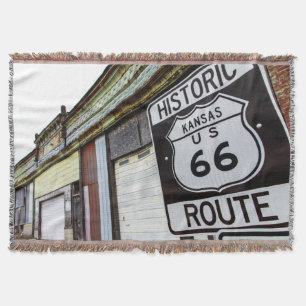 Route 66 throw blanket