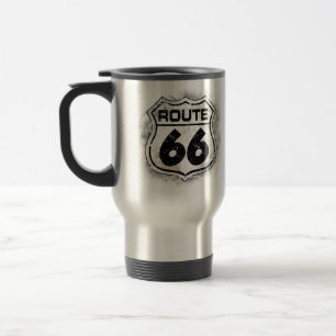 Route 66 travel mug