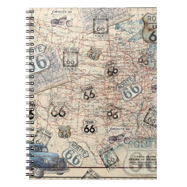 Route 66 Travel Notebook (Front)