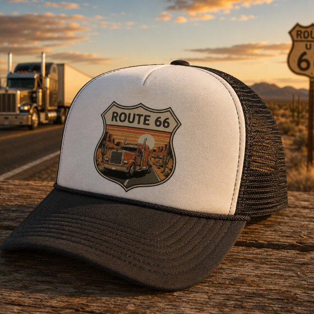 Route 66 Truck Driver  Trucker Hat (Creator Uploaded)