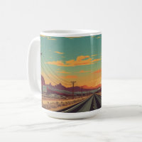 Route 66 Vintage American Road Trip Art