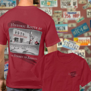 Route 66 Vintage Destination Winslow Arizona Photo T-Shirt