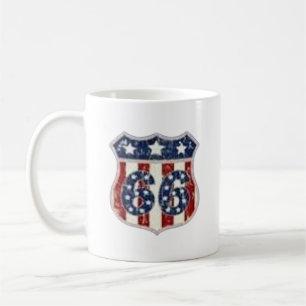 Route 66 Vintage Shield Heritage Coffee Mug