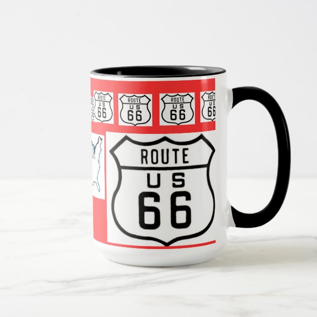 Route 66 Vintage Sign Gifts Mug (Right)