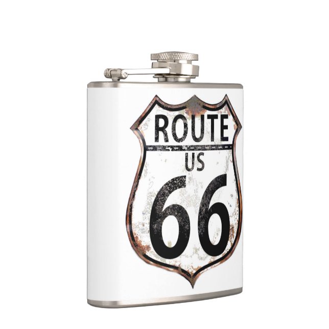 Route 66 Vintage Sign Hip Flask (Right)