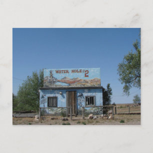 Route 66 water hole #2 postcard