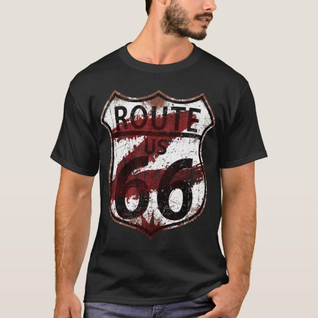 ROUTE 66 Z friend vintage T-Shirt (Front)