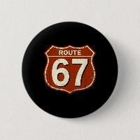 Route 67 Funny Retro Highway Meme Design
