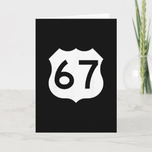 Route 67 Sign Meme Six Seven 1 Card