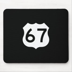 Route 67 Sign Meme Six Seven Mouse Pad