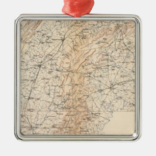 Route, Gettysburg campaign Metal Tree Decoration