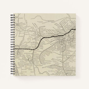 Route of the California Limited Notebook