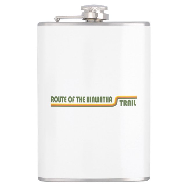 Route Of The Hiawatha Trail Hip Flask (Front)